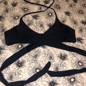 Wrap bikini top